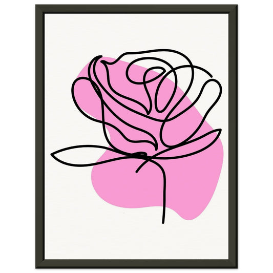 "La Rosa" con Marco -Museum-Quality Matte Paper Metal Framed Poster