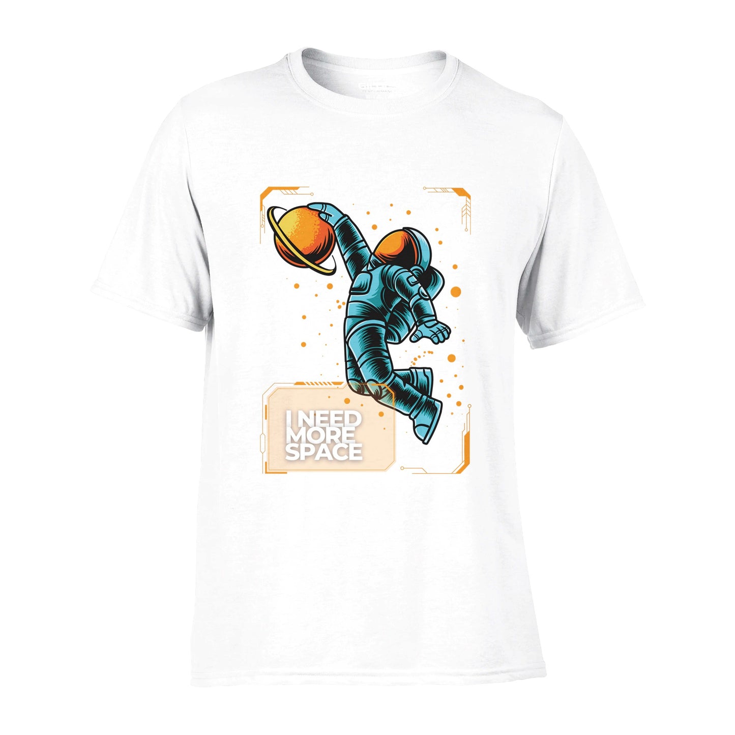 "I need more Space" Camiseta de cuello redondo unisex performance