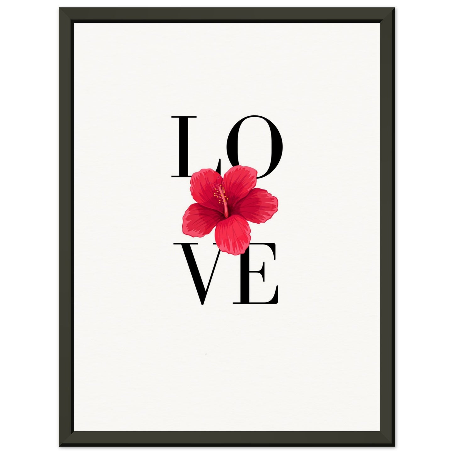 "Love" 1 with Frame - Museum-Quality Matte Paper Metal Framed Poster